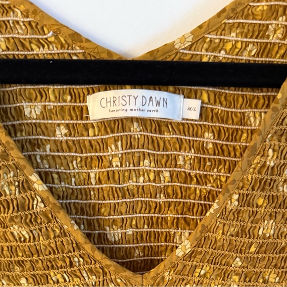 Christy Dawn The Basil Dress in Goldenrod - Picture 5 of 6